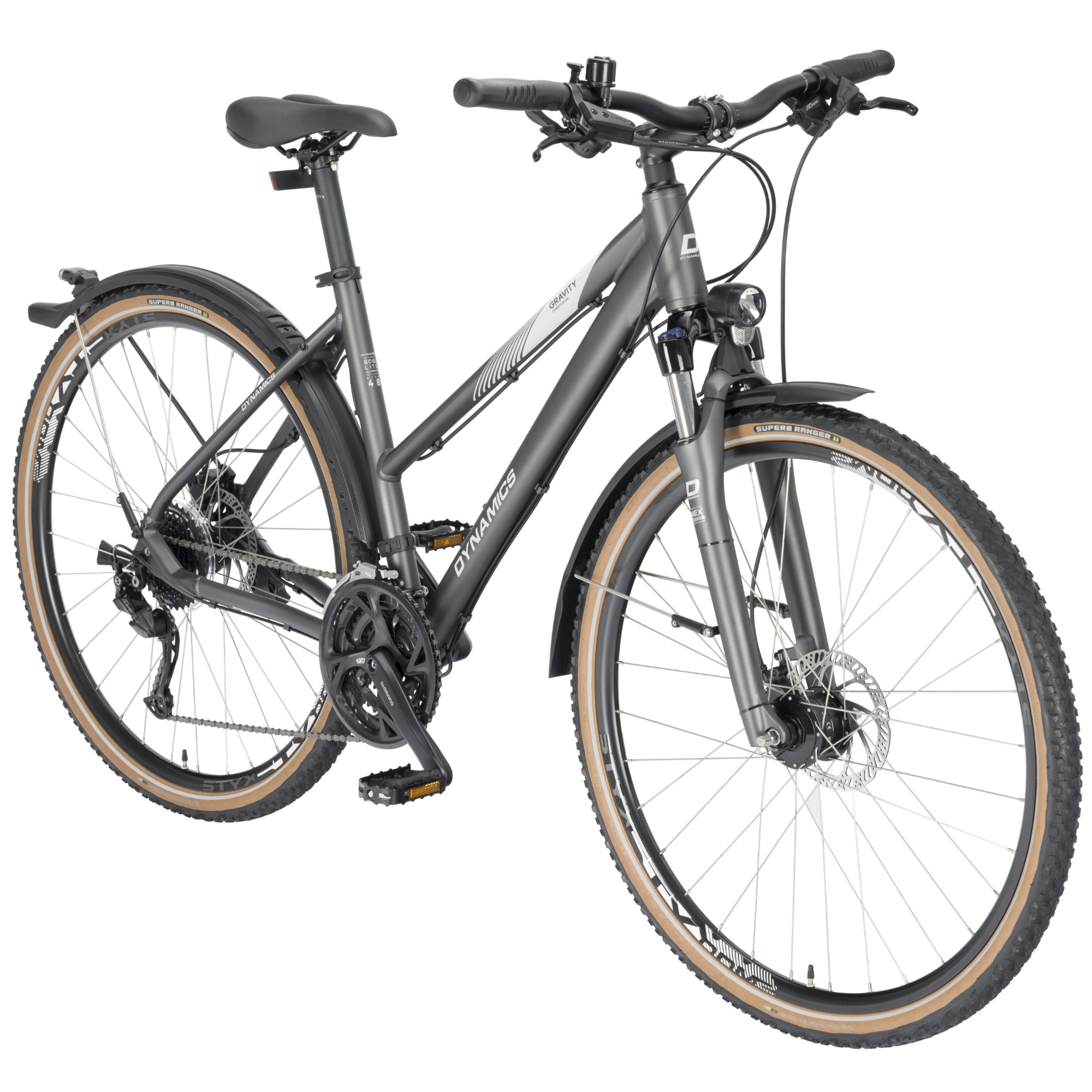 Dynamics Gravity Street Cross Crossbike Trapez 28" grau