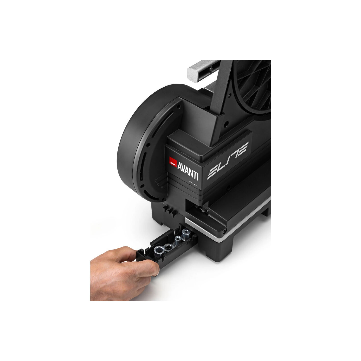 Elite Rollentrainer Avanti mit Zwift Cog und Click Schalthebel