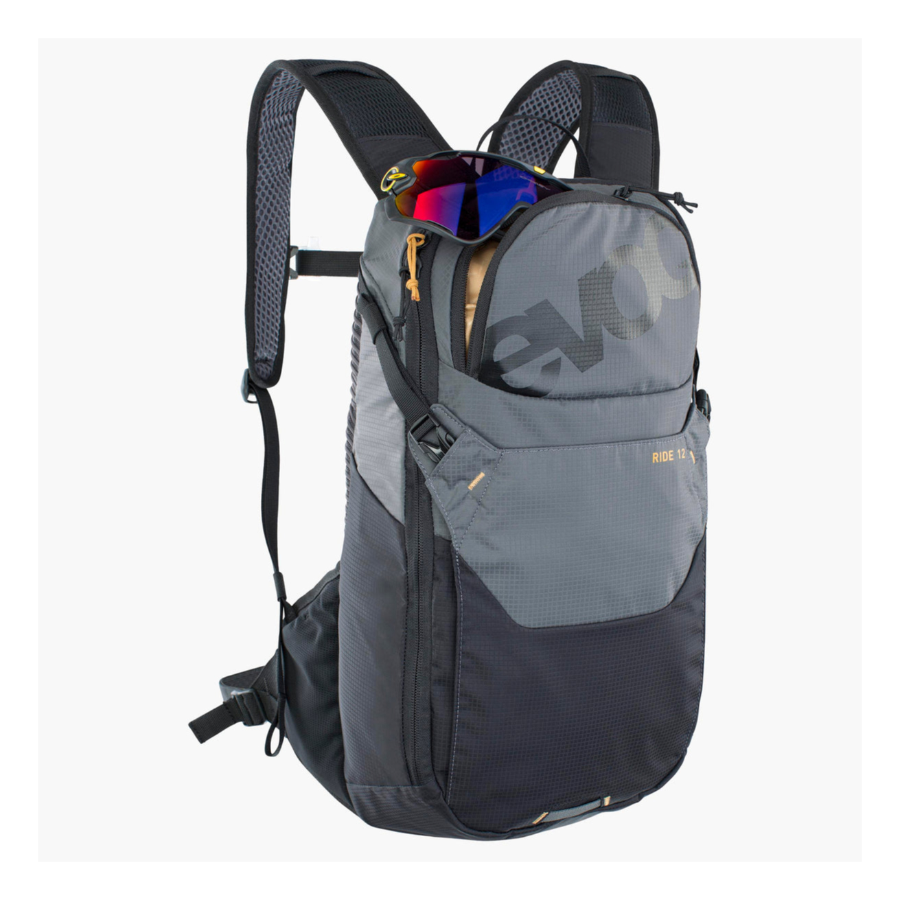 Evoc Ride 12 Fahrradrucksack grau-schwarz