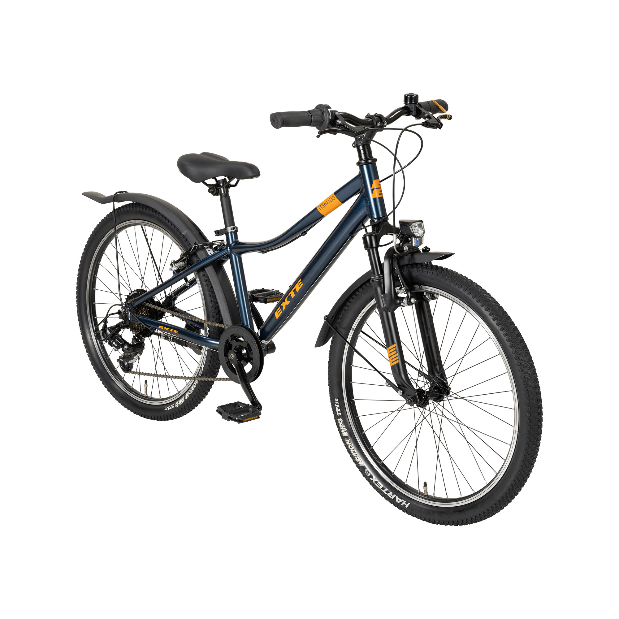 EXTE Tornado Jugendfahrrad ATB Trapez 24" blau