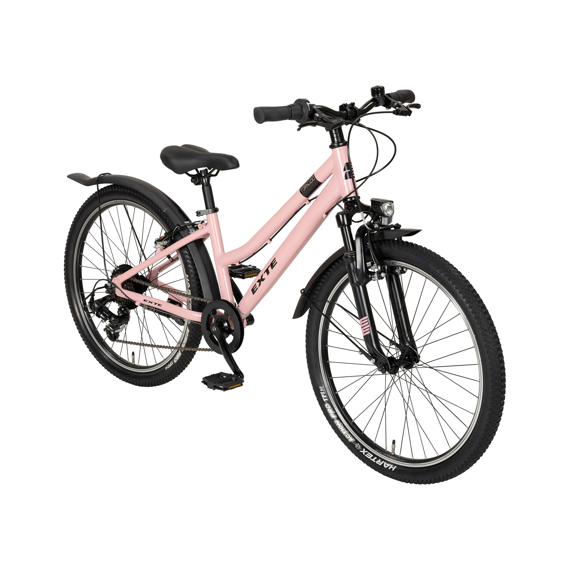 EXTE Tornado Jugendfahrrad ATB Tiefeinsteiger 24" rosa