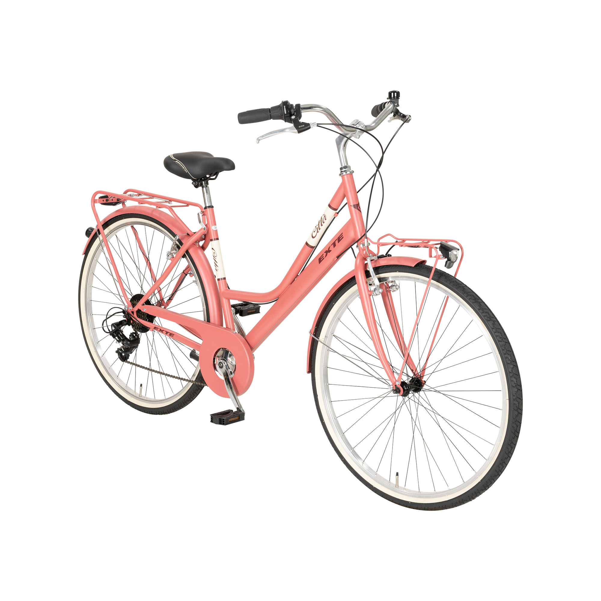EXTE Citta City Bike Tiefeinsteiger 28" rosa
