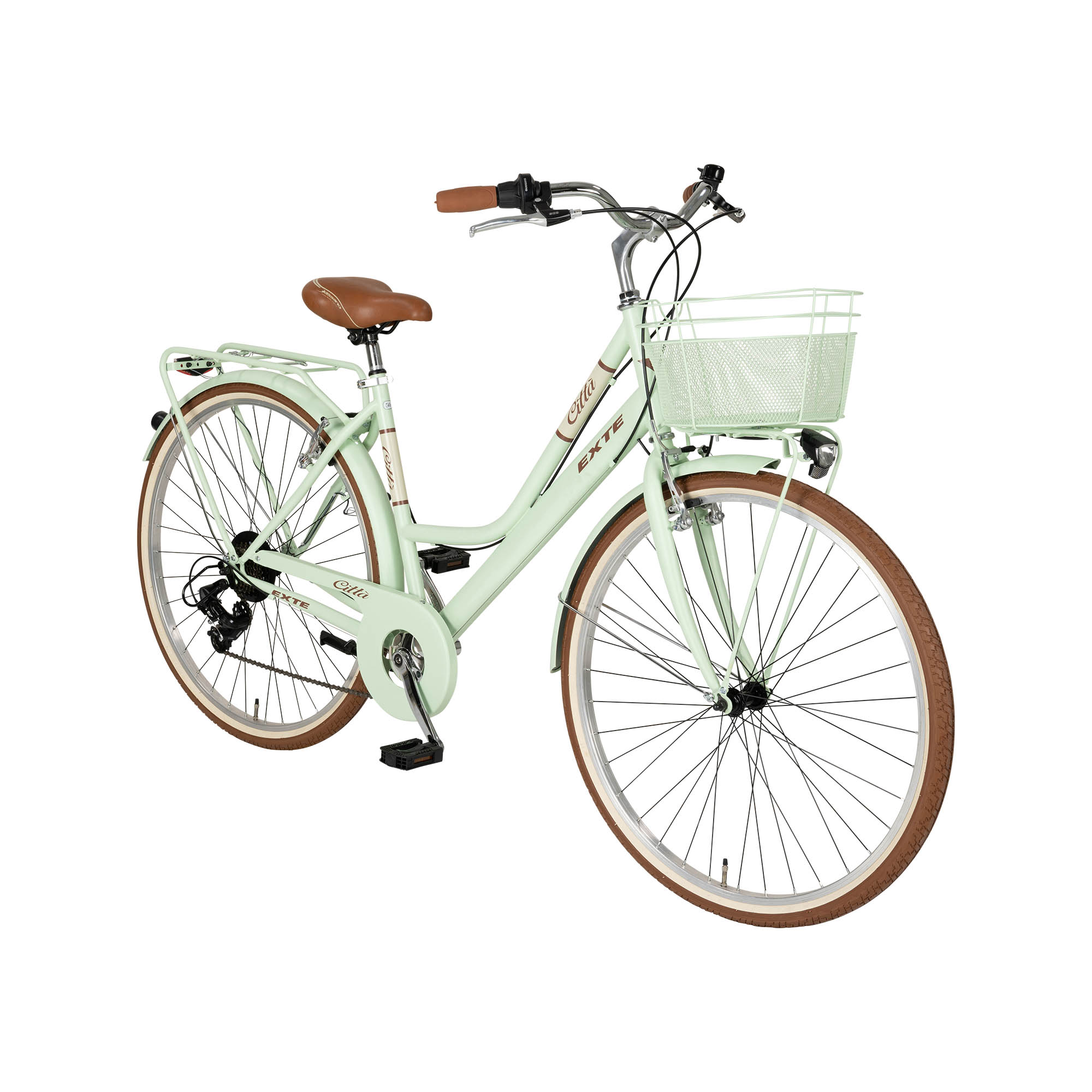 EXTE Citta Cityrad Tiefeinsteiger 28" grün