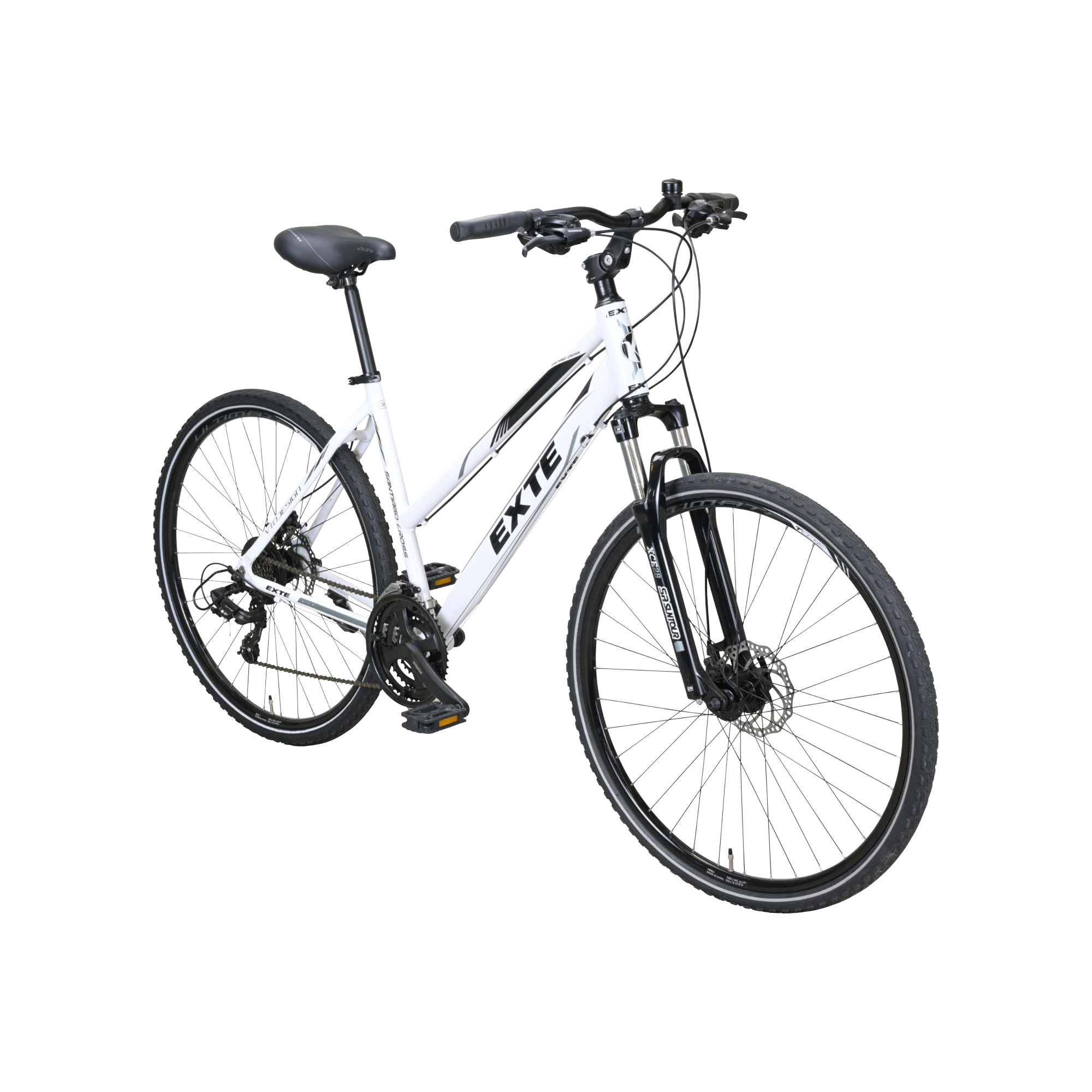 EXTE Santiago Cross Crossbike Trapez 28" weiß