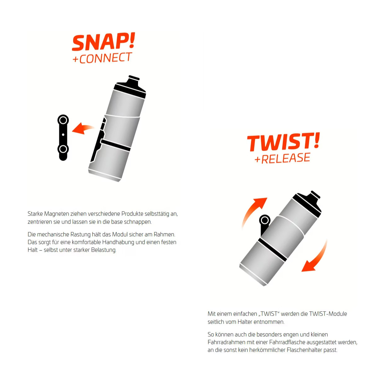 Fidlock Twist 600 ml Fahrrad Trinkflasche (ohne Bike Base)