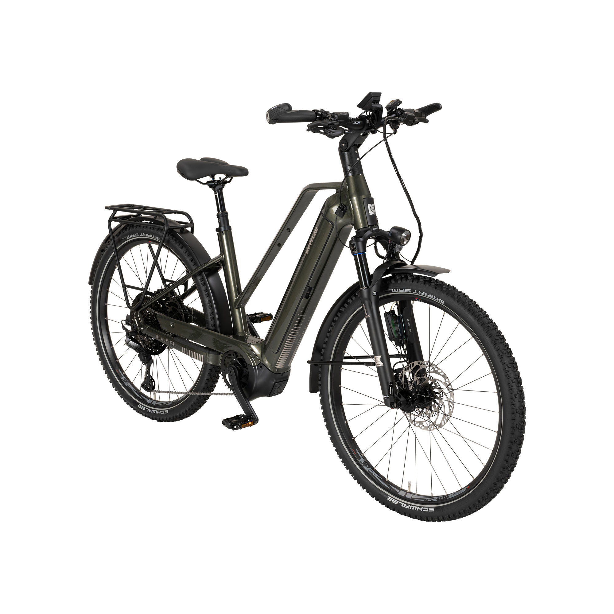 Kettler Quadriga T & C Comp ABS CX11 LG E-Bike Trekkingrad Trapez 27,5" grün
