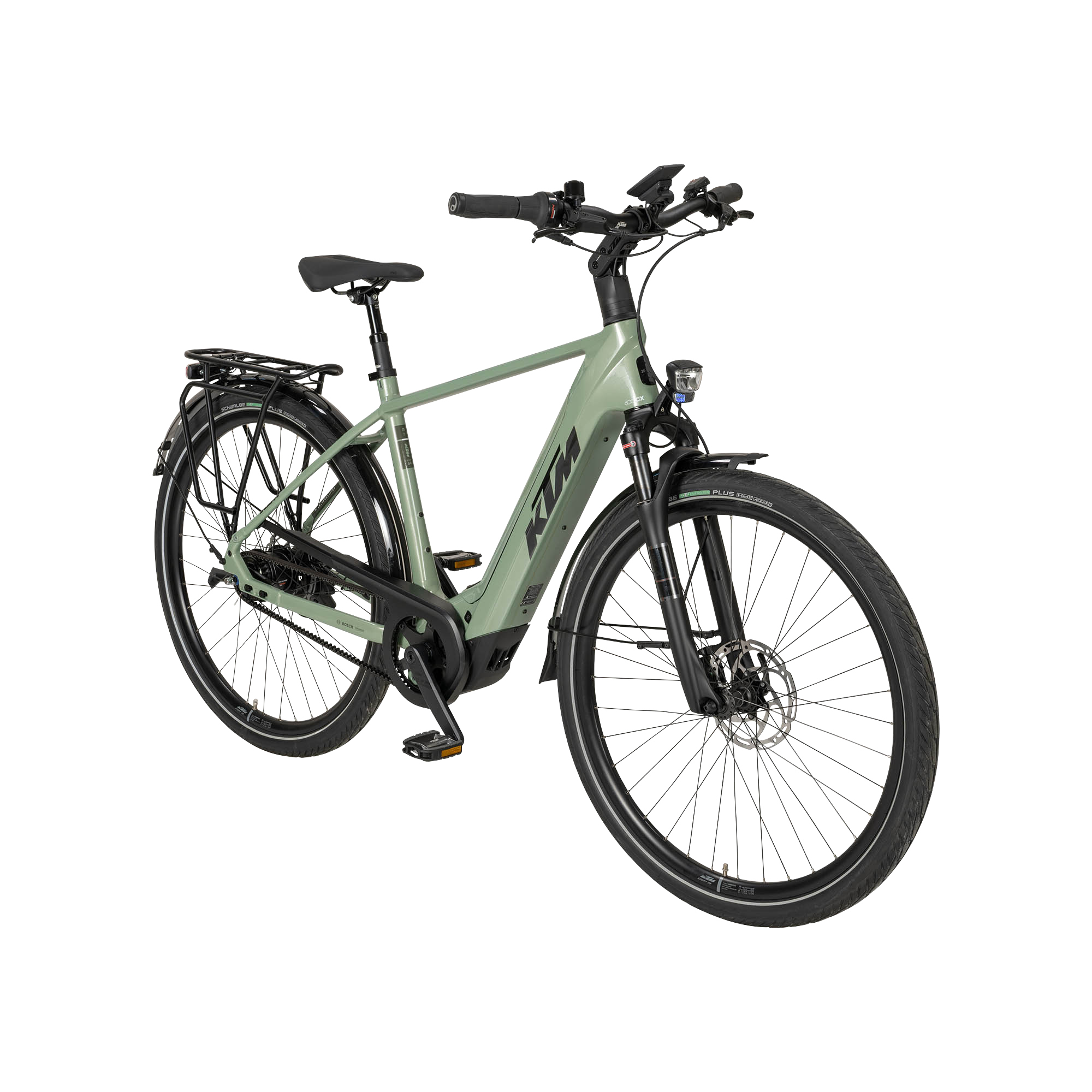 KTM Macina City 800 Belt E-Bike City Bike Herren 28" grün