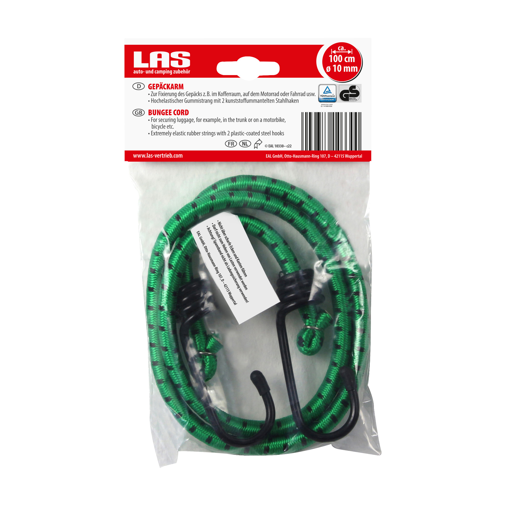 LAS Fahrrad Expander 100 cm grün
