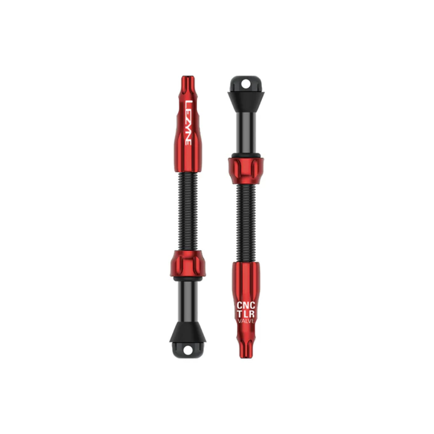 Lezyne CNC TLR Pro Tubeless Ventil rot (2 Stk.)