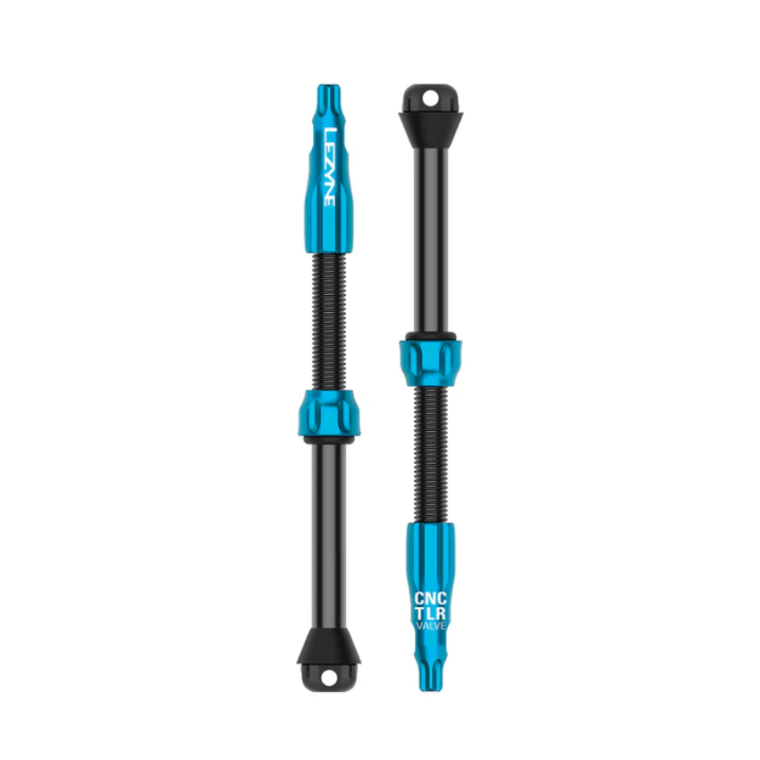 Lezyne CNC TLR Pro Tubeless Ventil blau (2 Stk.)