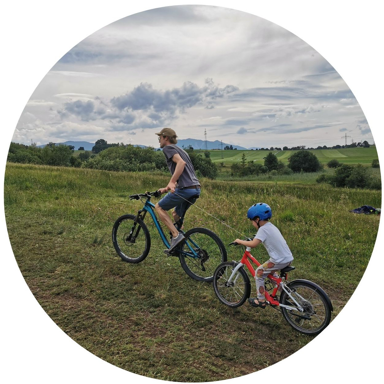 mySTOPY BikeZipper Abschleppseil für Kinderfahrräder & Laufräder