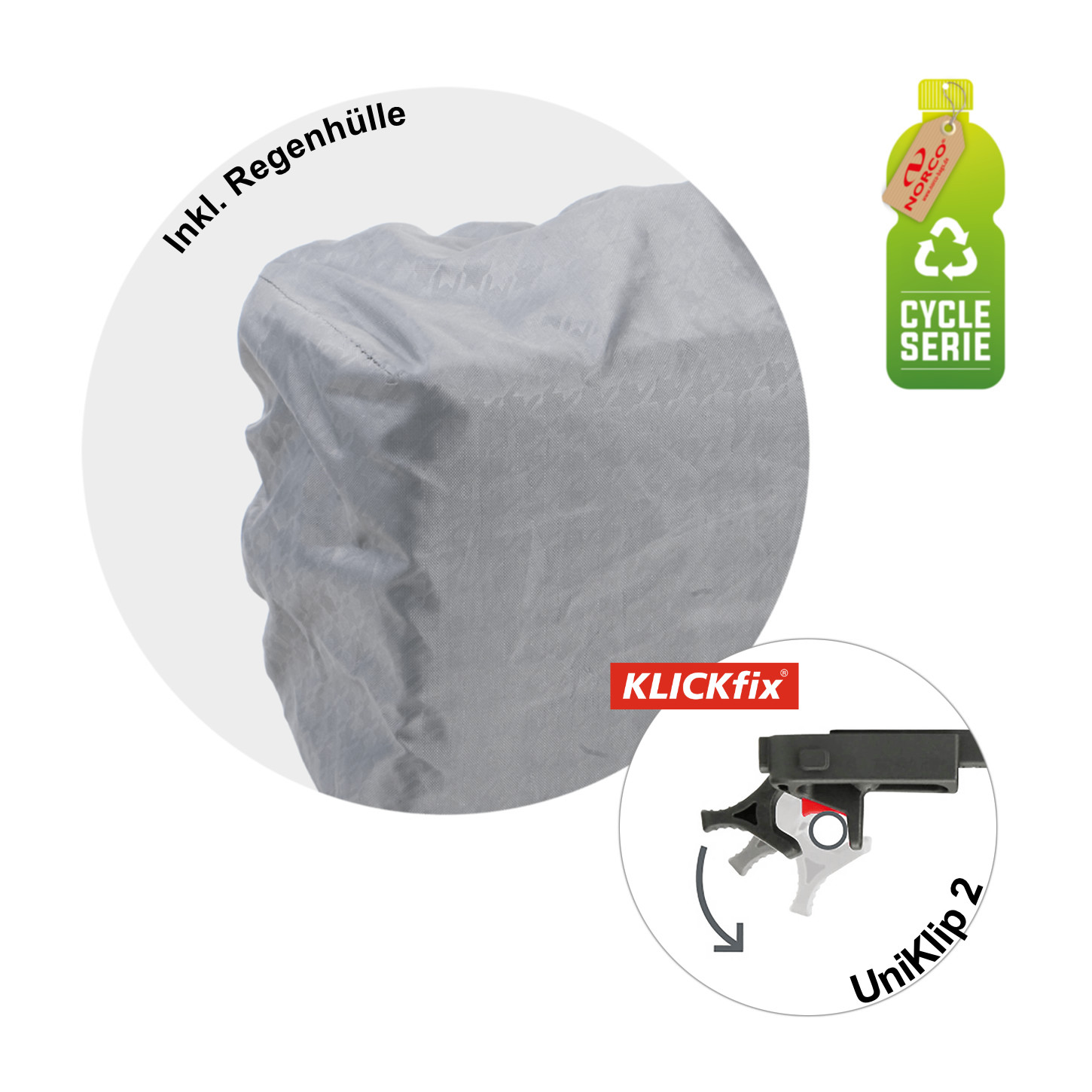 Norco Danbury Uniklip 2 Gepäckträgertasche