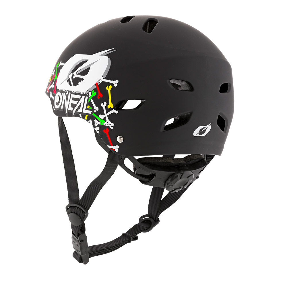 O'Neal Dirt Lid Youth Skulls Jugend Helm schwarz, Größe L (5152 cm