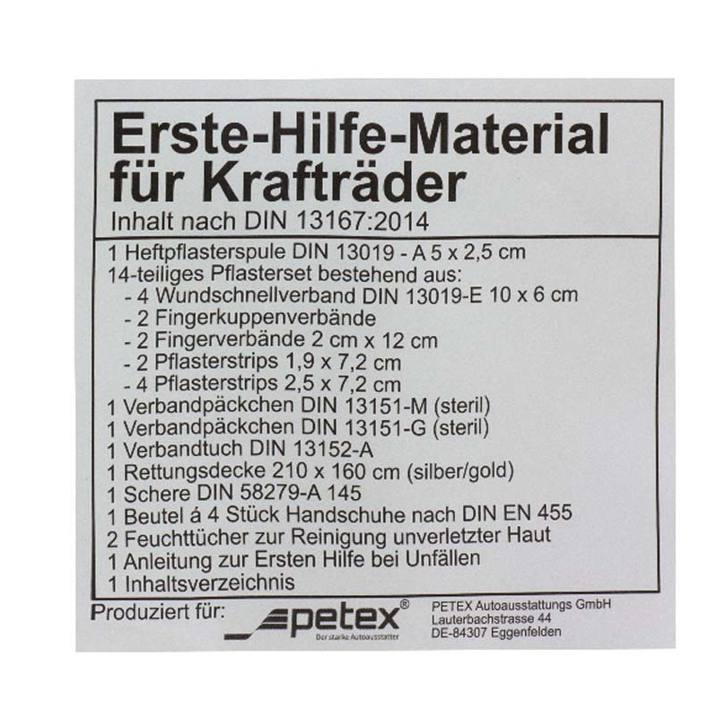 Petex Motorrad-Verbandtasche