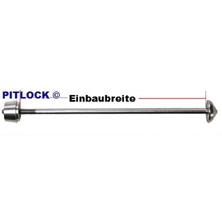 Pitlock Sicherheits-Schnellspanner-Set 02 schwarz