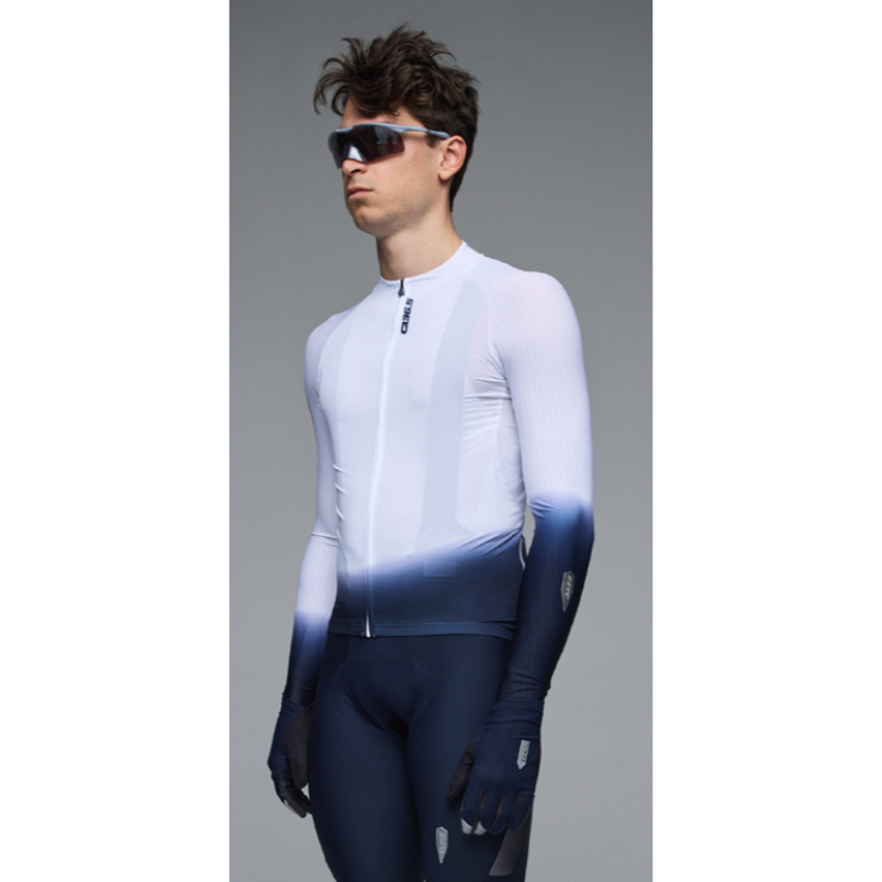Q36.5 Gregarius Hybrid Light Collar Fade Radtrikot Herren langarm