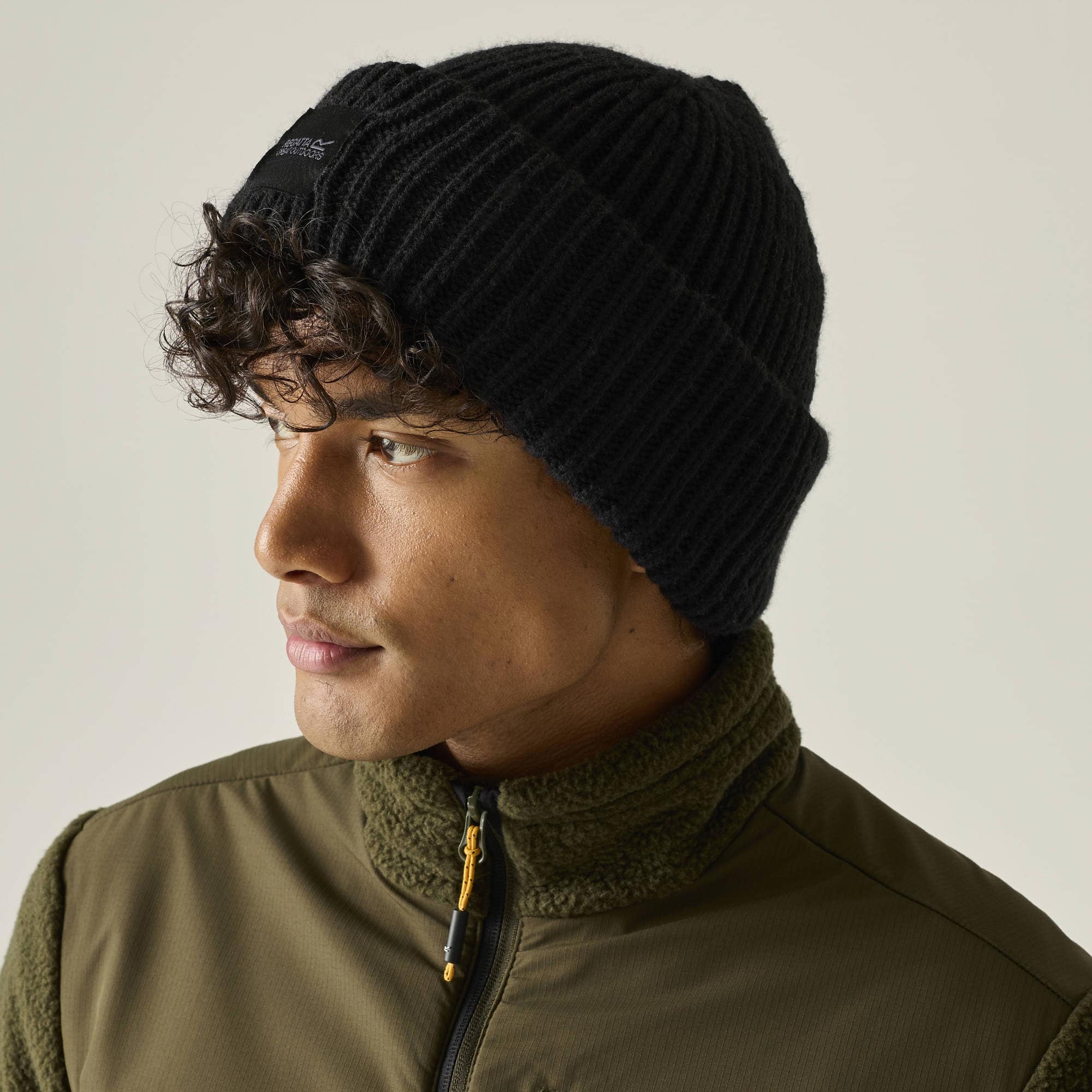 Regatta Connora Fisherman Beanie Mütze Schwarz