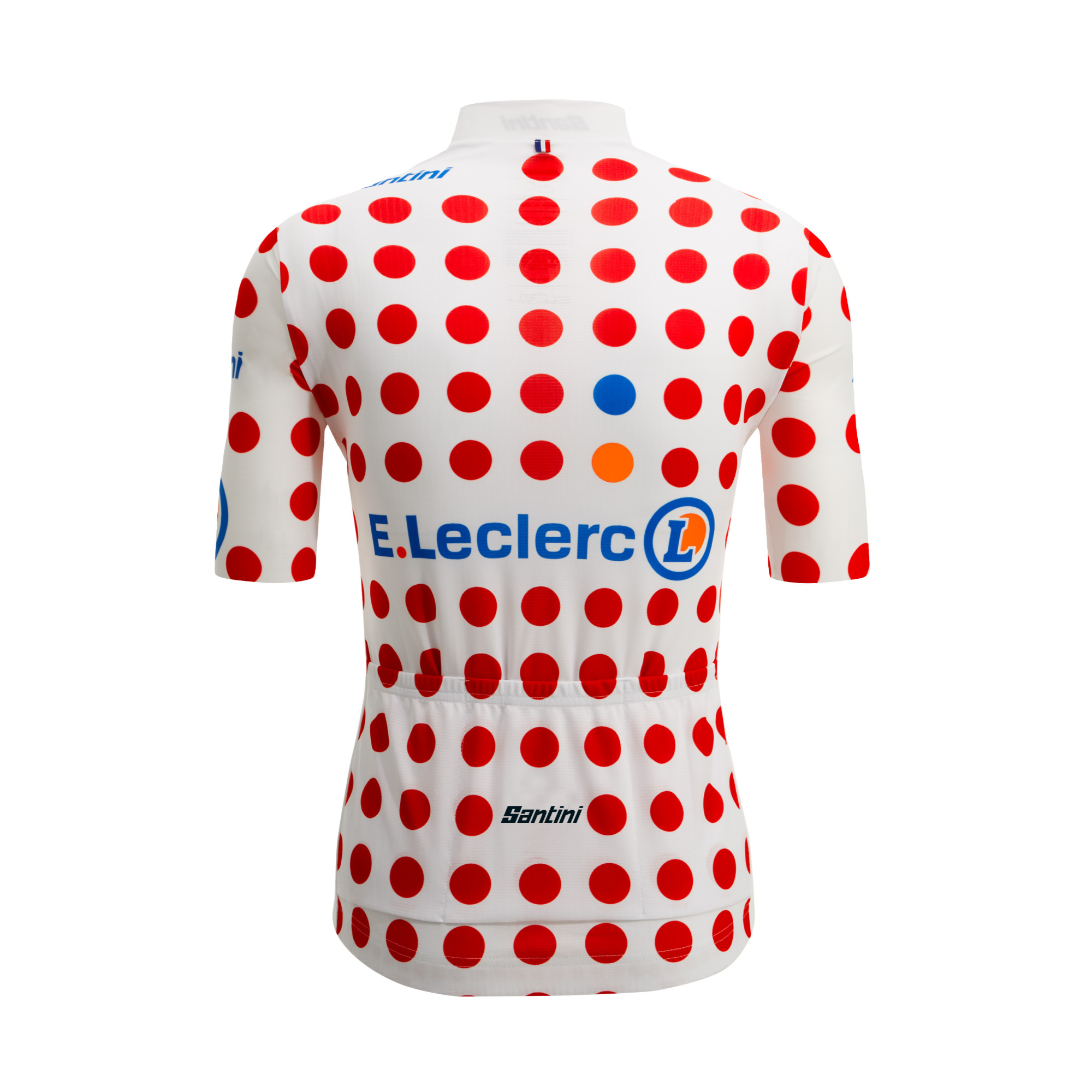 Santini Polka Dot Tour de France Radtrikot kurzarm Herren