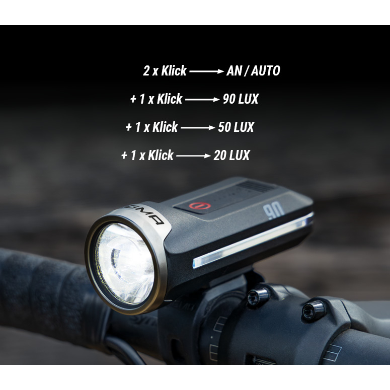 Sigma Aura 90 + Hiro 50 Fahrrad Licht Set
