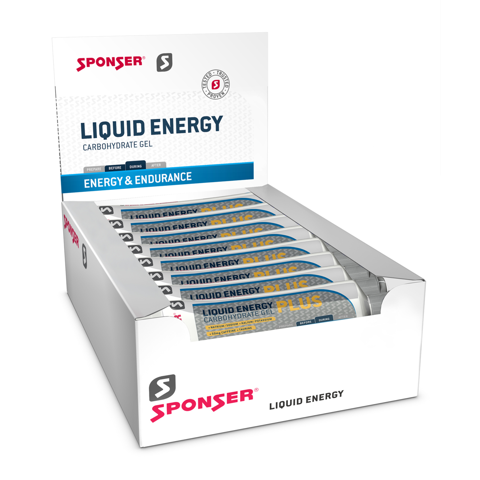 Sponser Liquid Energy Plus Energie-Gel Tube Box (18 x 70 g)