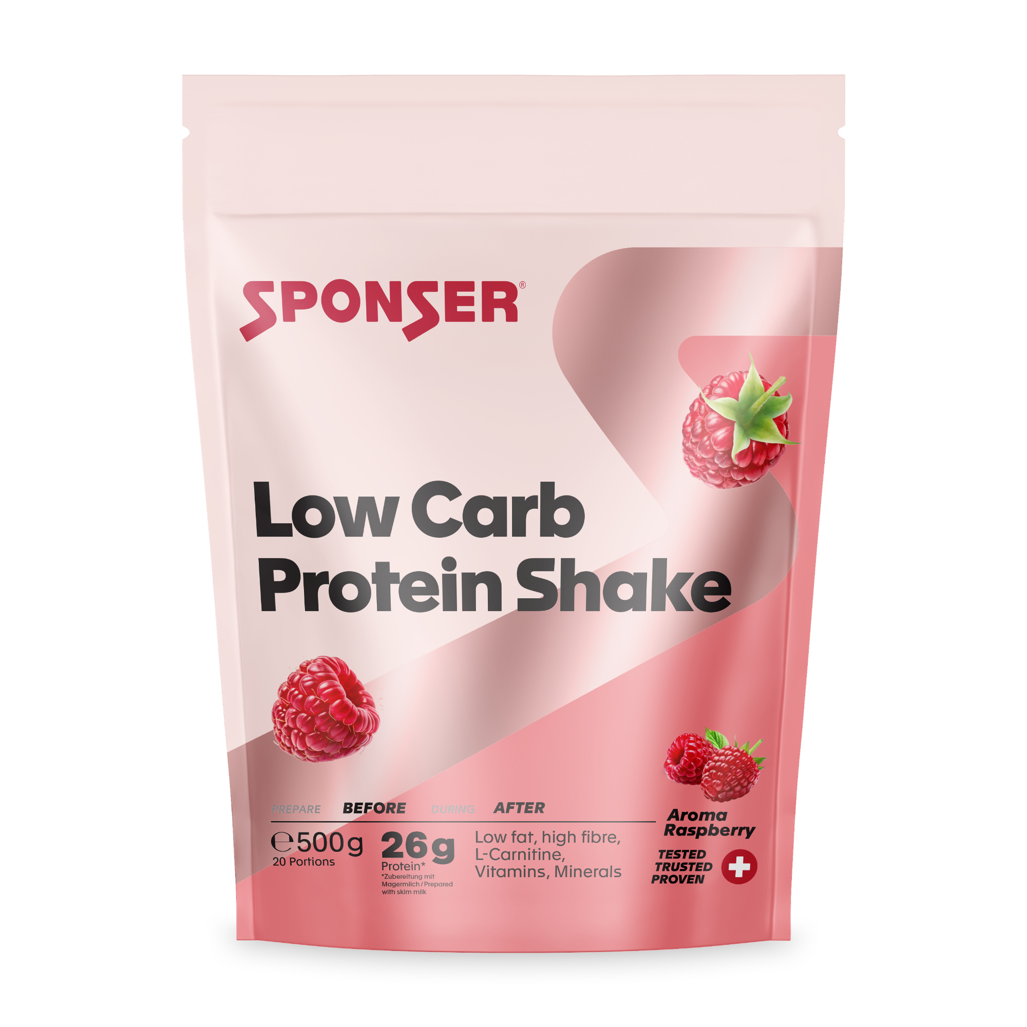 Sponser Low Carb Protein Shake Eiweißpulver 500 g