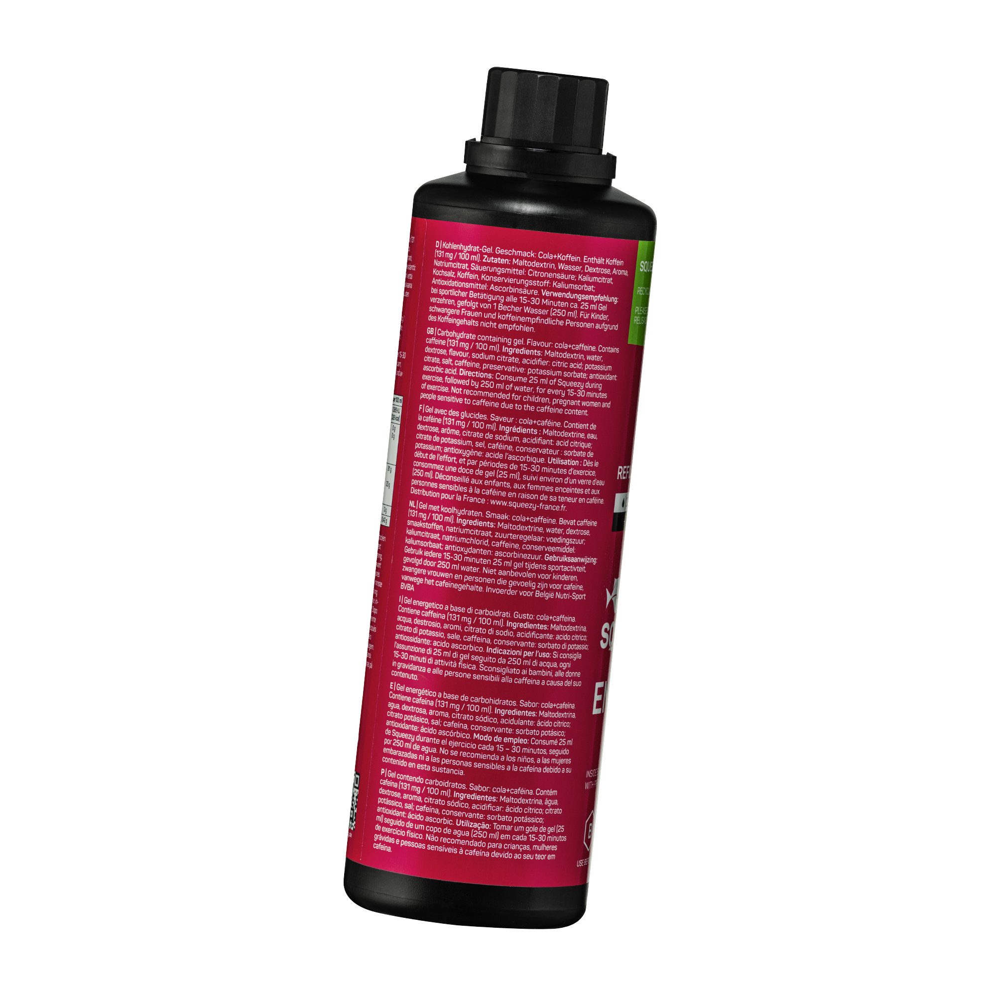 Squeezy Energy Gel vegan Refiller + Dispenser (500 ml)