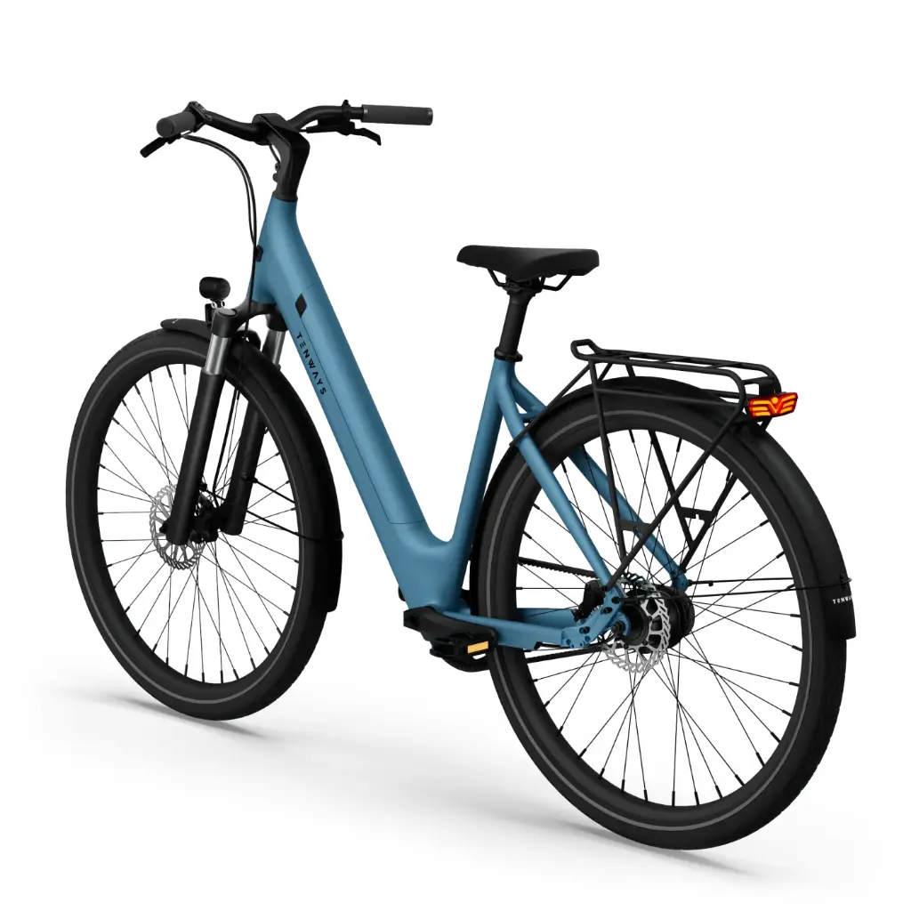 Tenways CGO 800 S E-Bike City Bike Tiefeinsteiger 28" blau