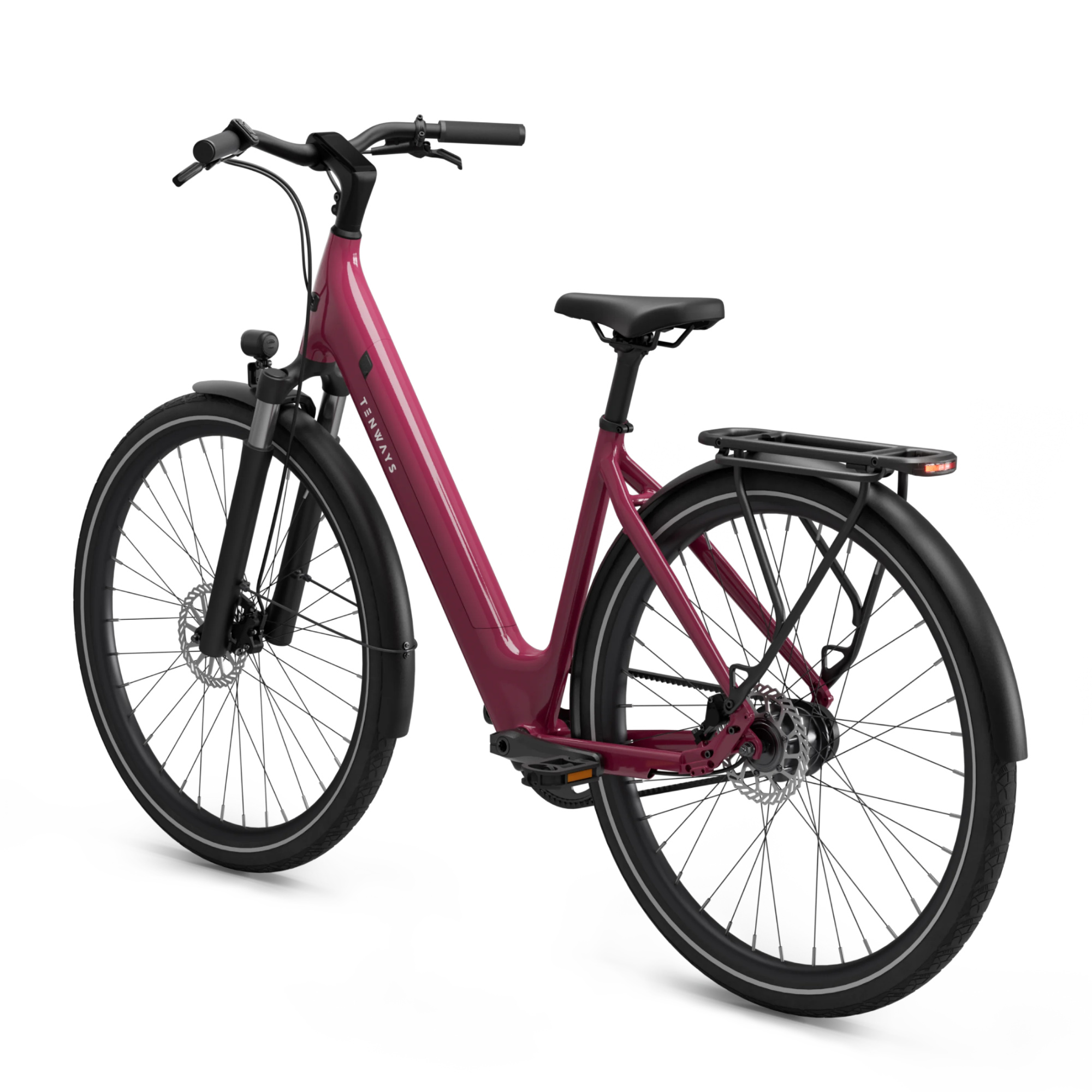 Tenways CGO 800 S E-Bike City Bike Tiefeinsteiger 28" pink