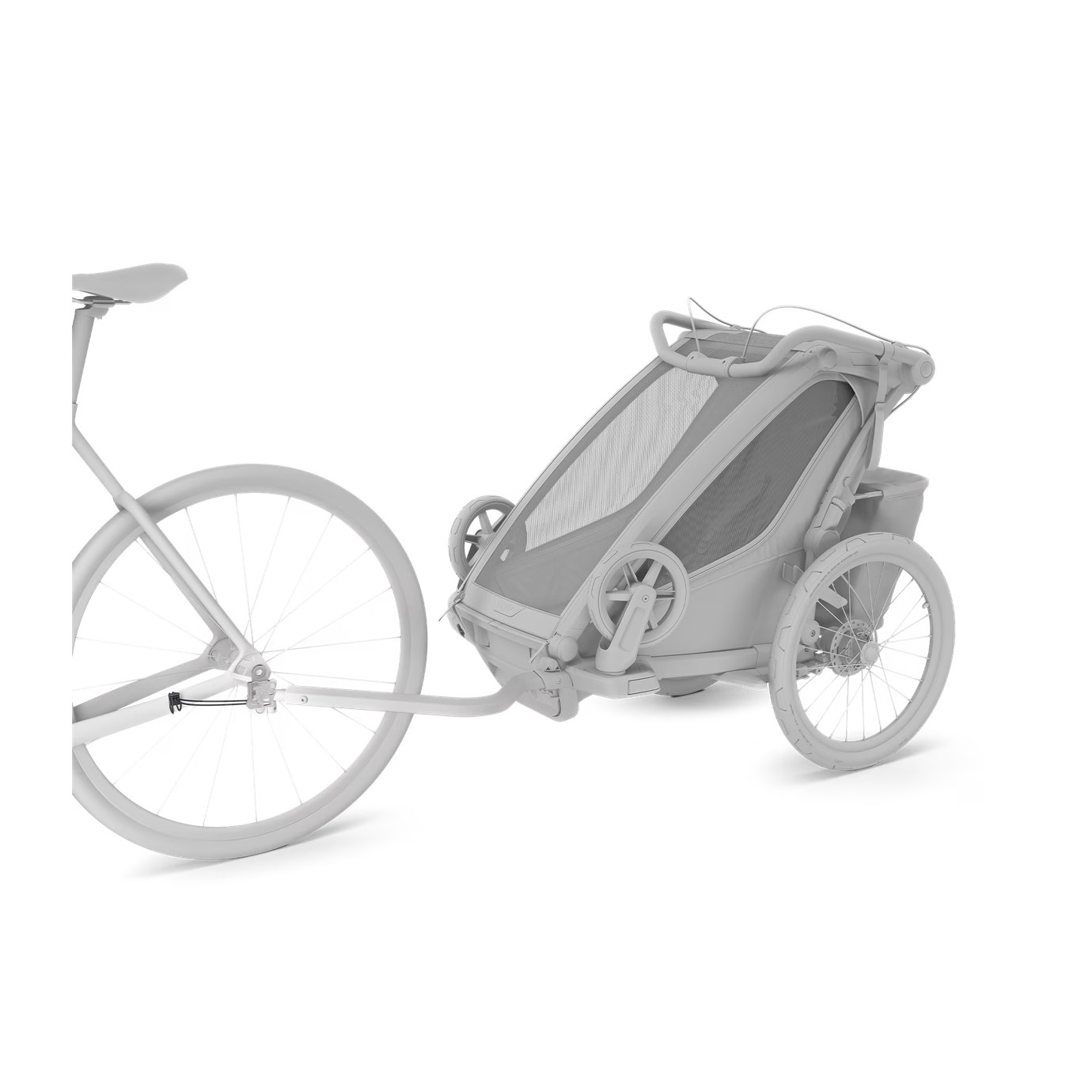 Thule Axle Mount ezHitch Achsmontageplatte mit Schnellspanner für Kinderanhänger