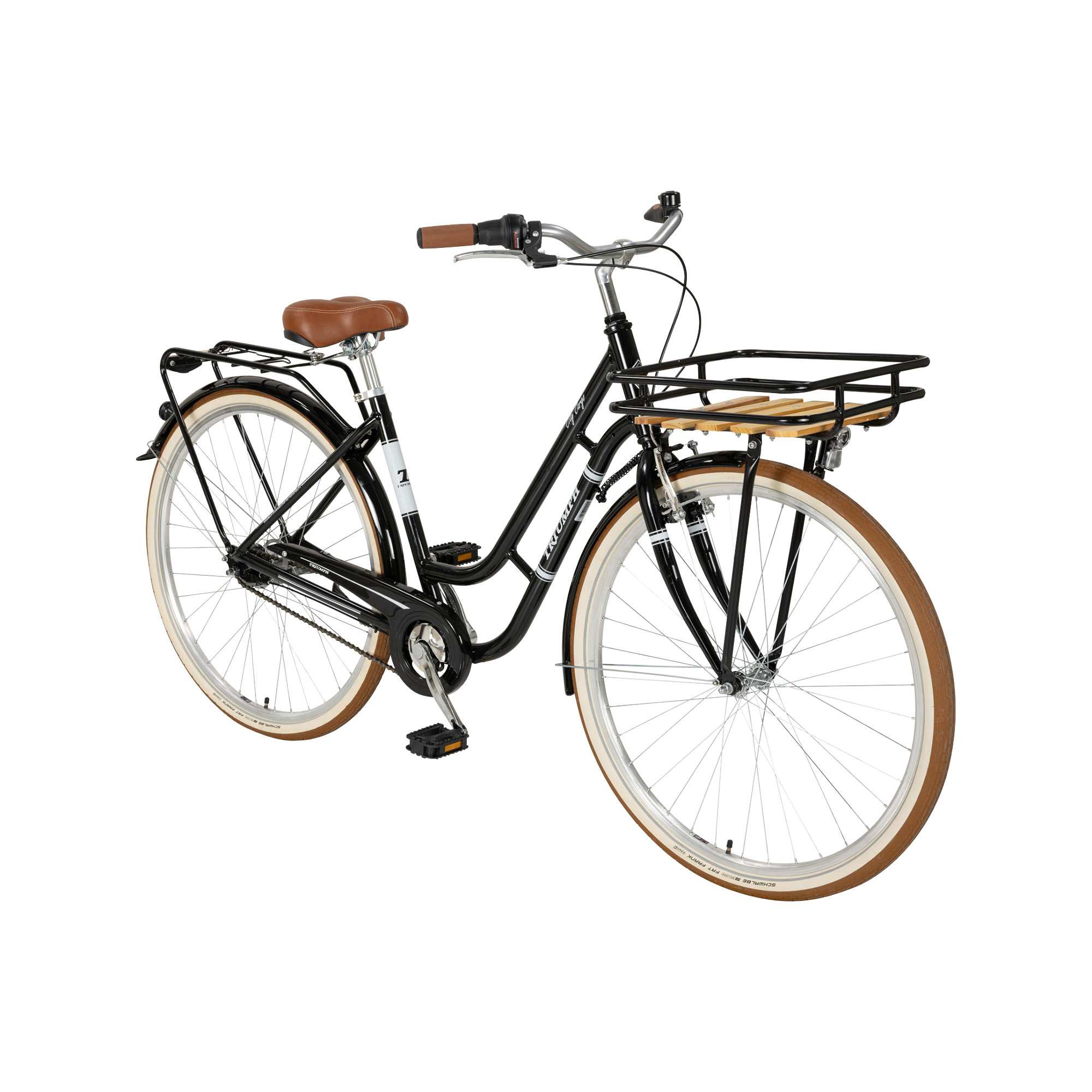 Triumph City Cargo RT 7 City Bike Tiefeinsteiger 28" schwarz
