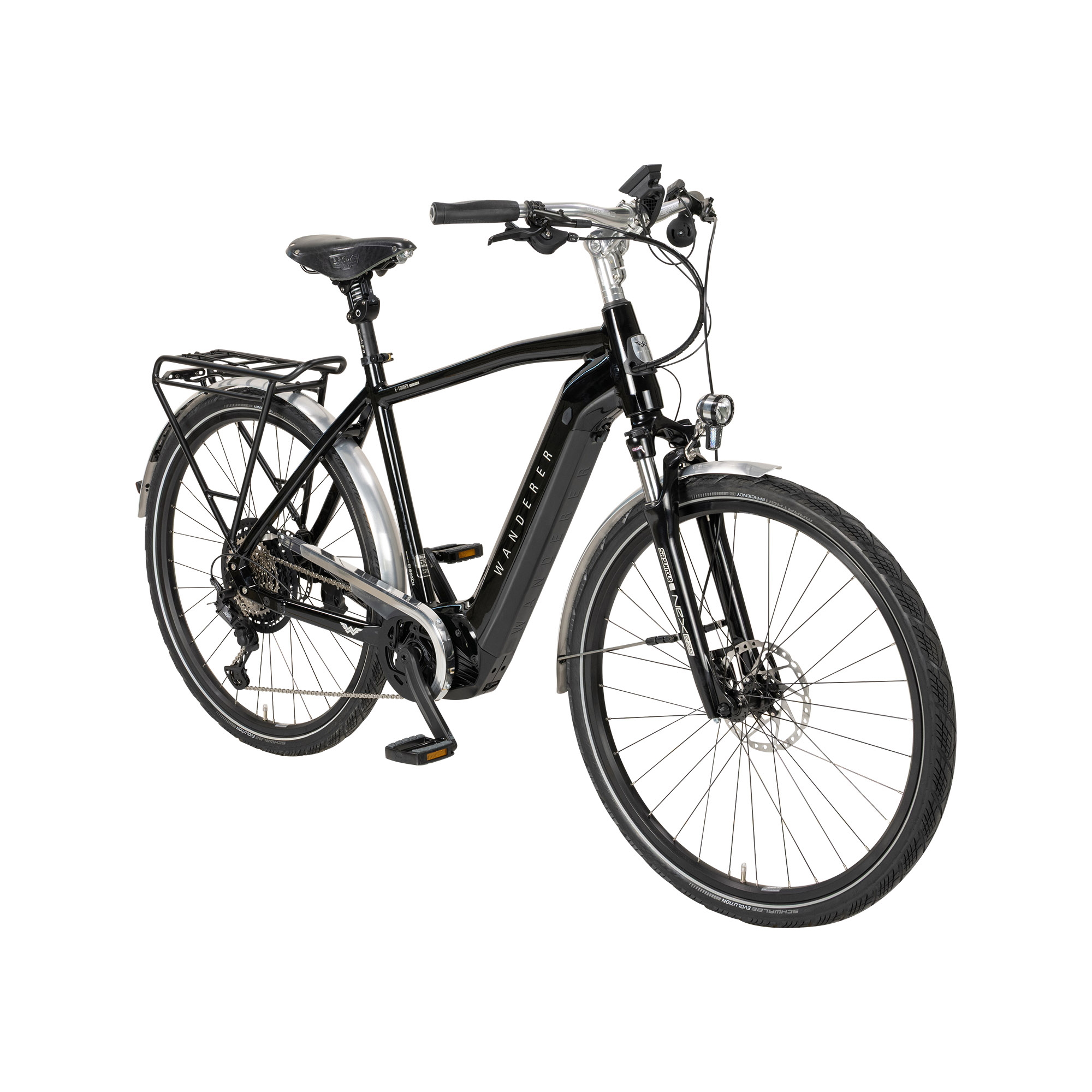 Wanderer E-Tourer I-12 E-Bike Trekkingrad Herren 28" schwarz