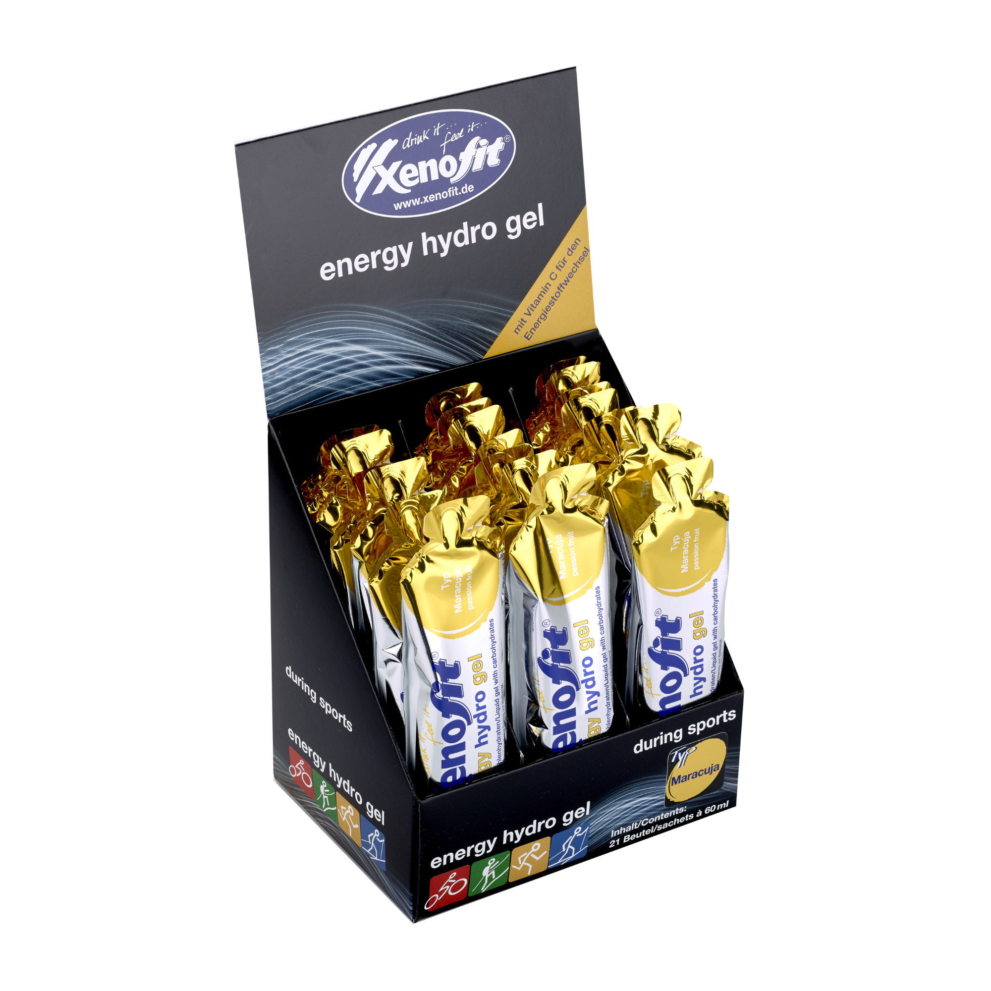 Xenofit Energy Hydro Gel Energy-Gel Box (21x60 ml)