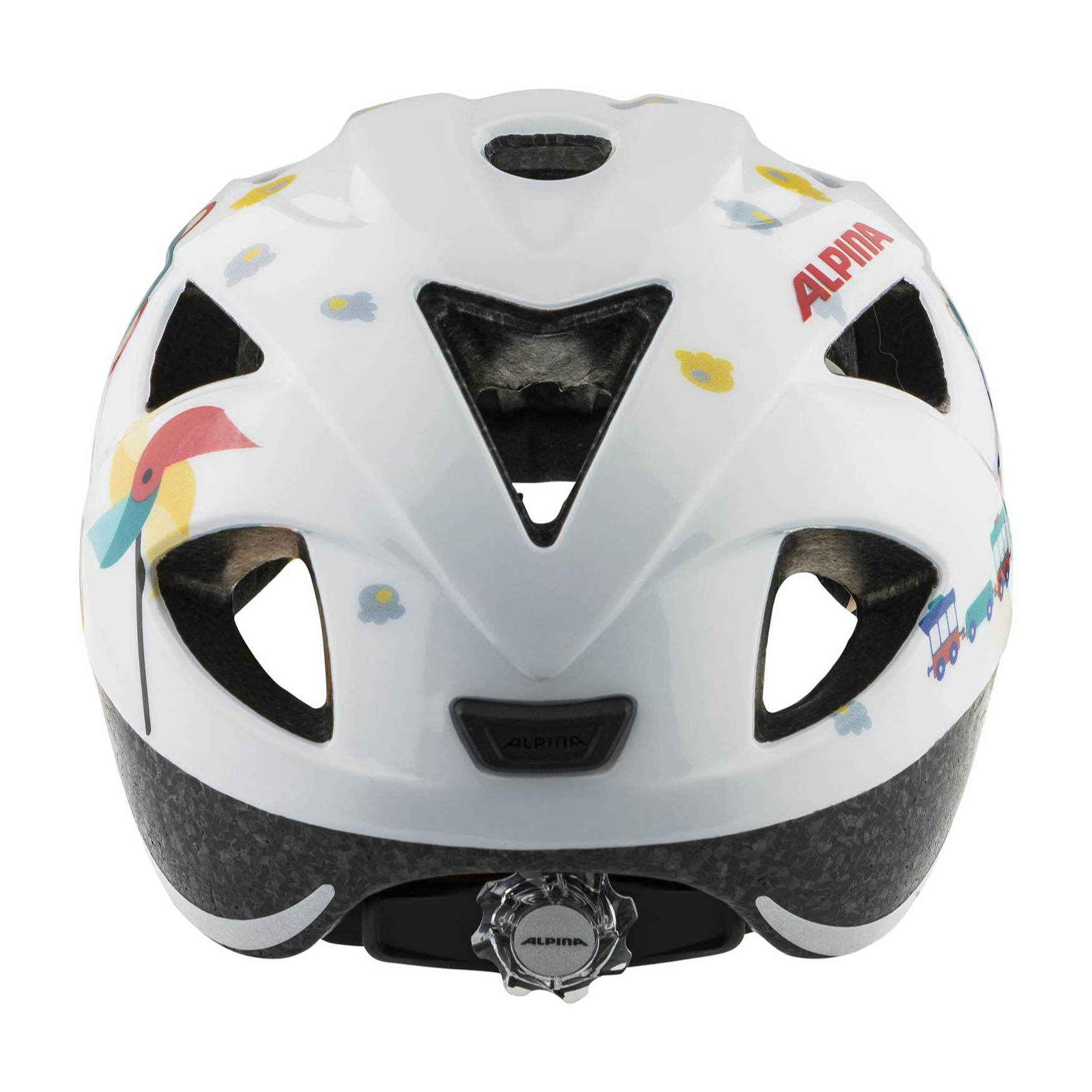 Alpina Ximo White Bear Gloss Fahrradhelm Kinder
