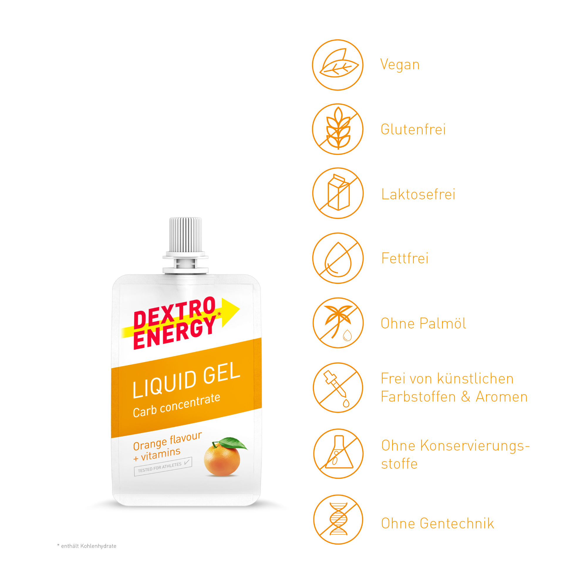 Dextro Energy* Liquid Gel Energy-Gel Box (18 x 60 ml)