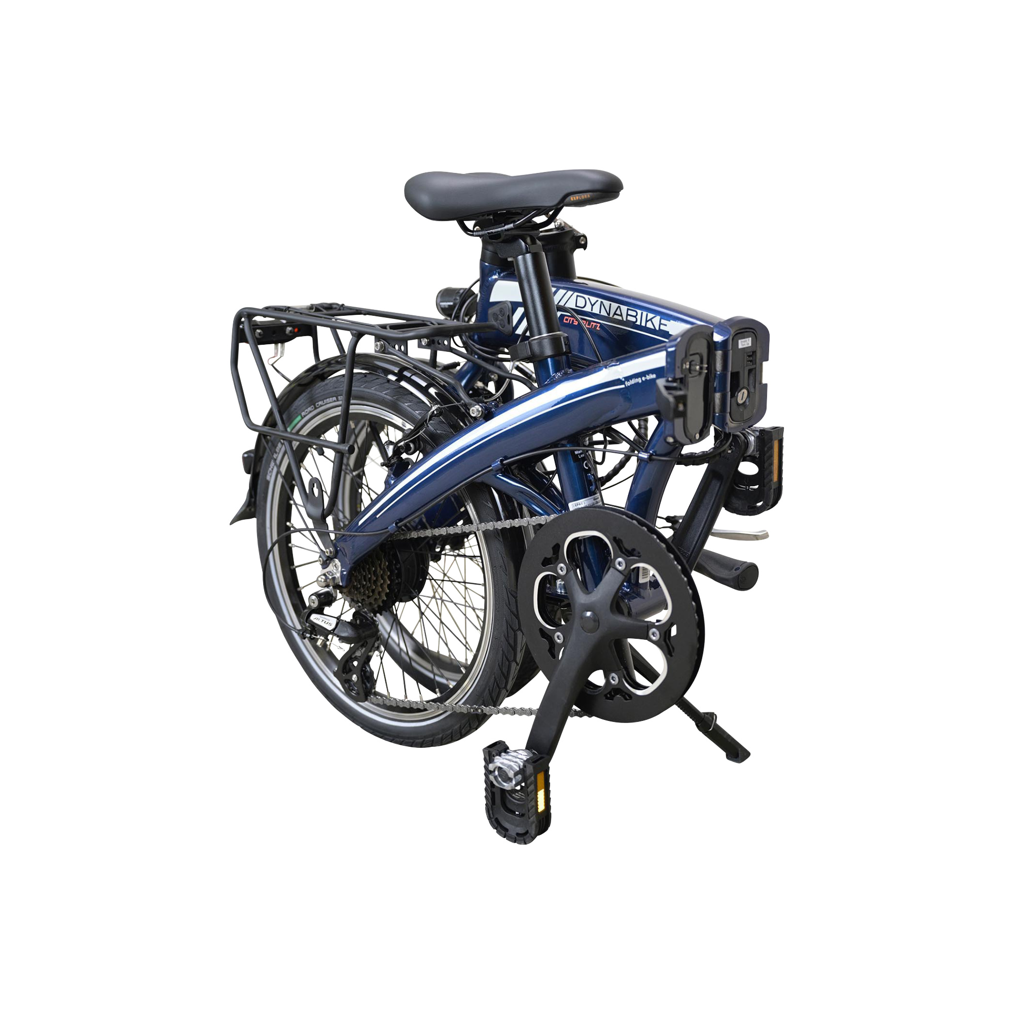 Dynabike Cityblitz E-Bike Faltrad 20" blau