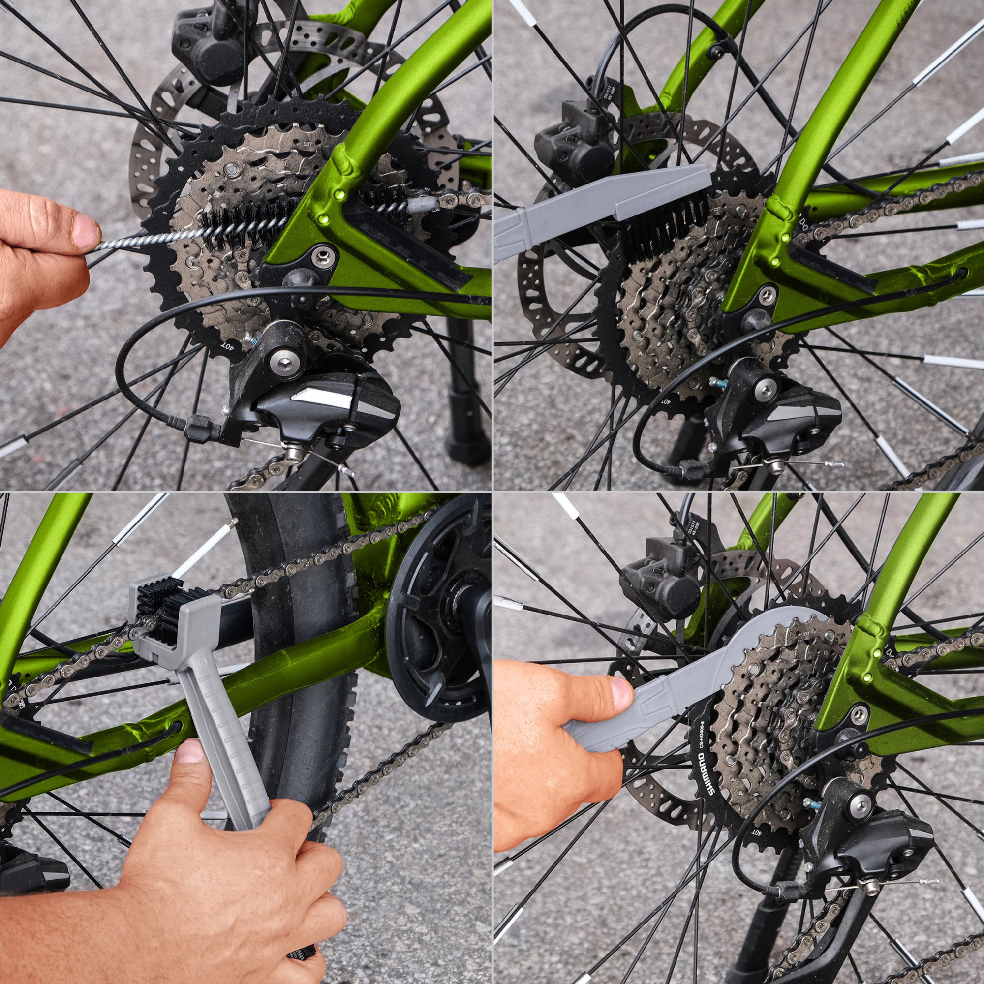 Eufab 10-teiliges Fahrrad Pflegeset mit Koffer