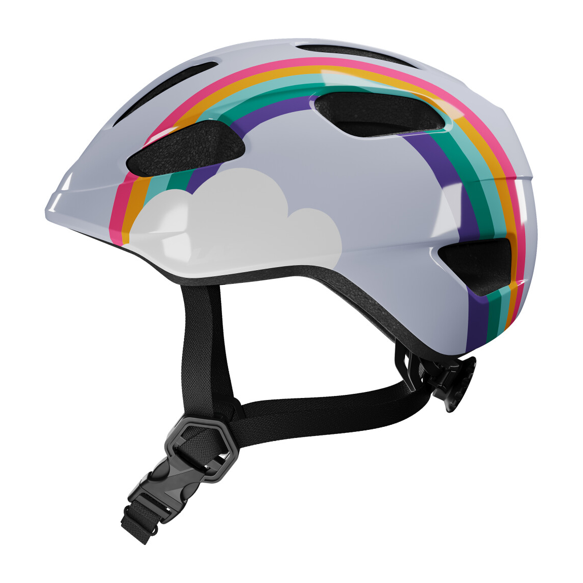 Lazer Pnut 2.0 KinetiCore Fahrradhelm Kinder Rainbow