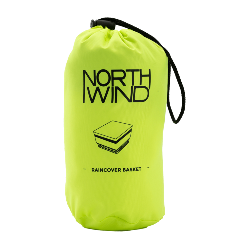 Northwind Raincover Basket Regenhaube für Fahrradkorb gelb