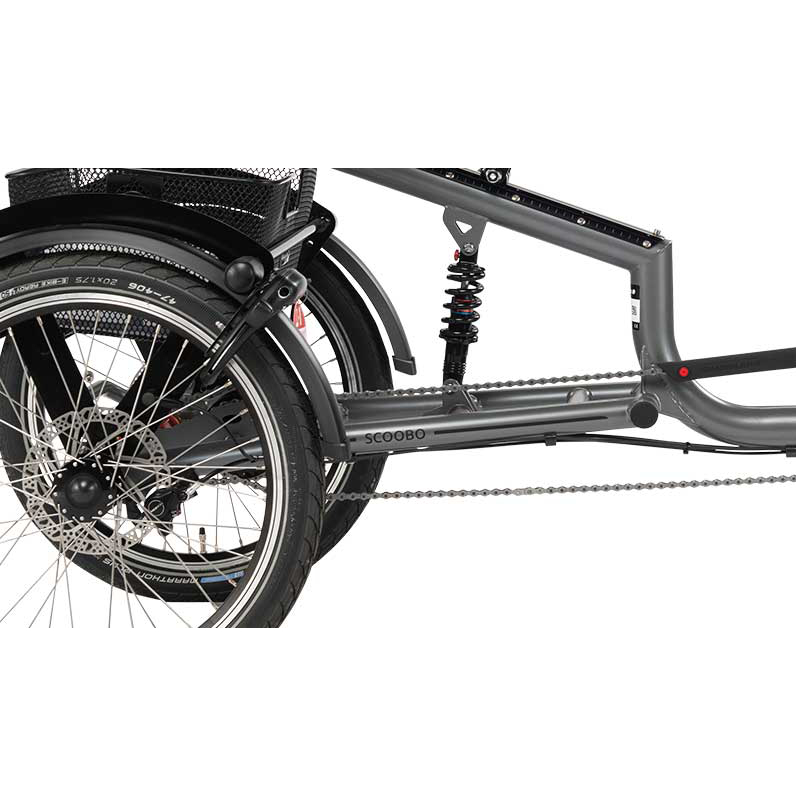 pfautec Scoobo E-Bike Dreirad 16"-20" silber