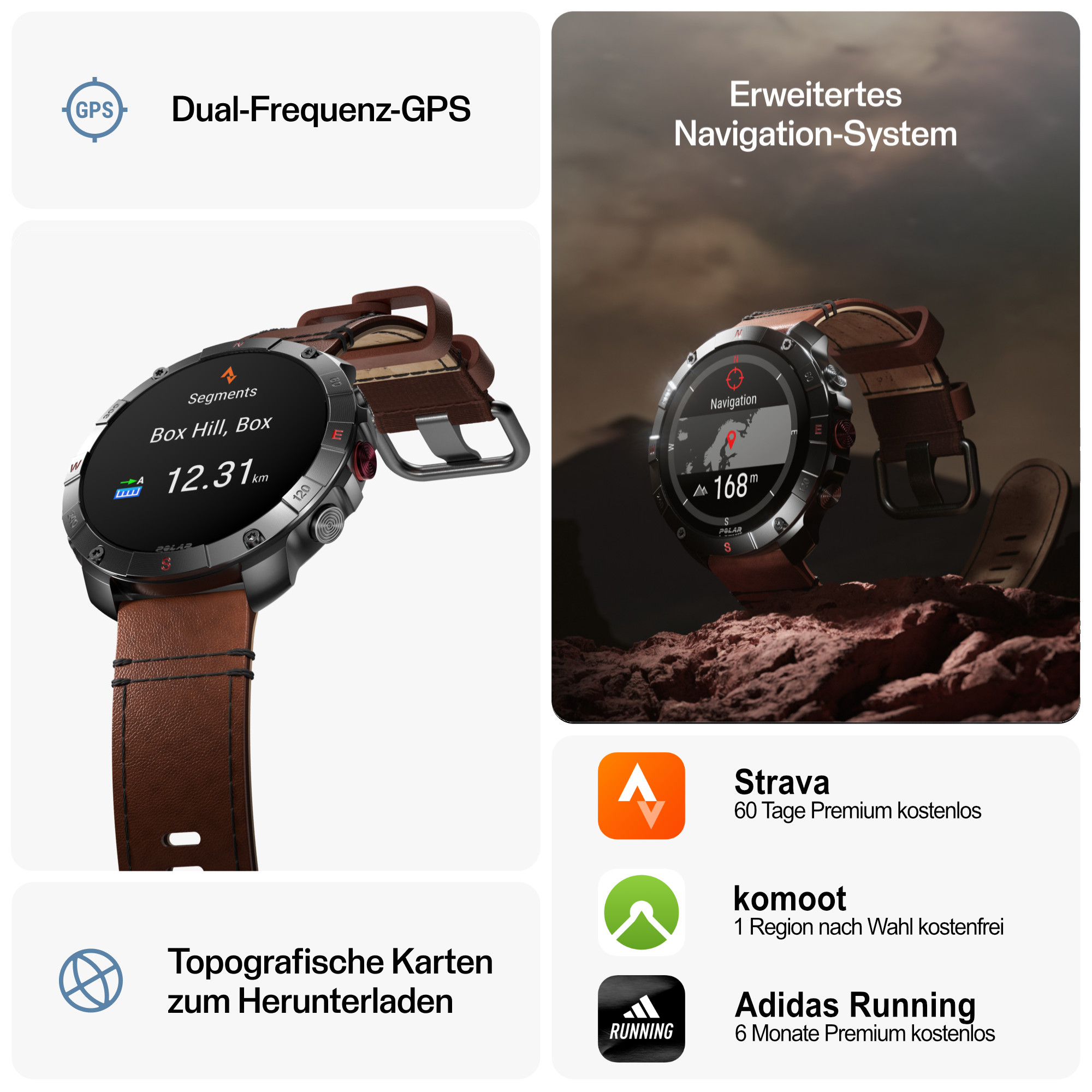 Polar Grit X2 Pro Titan Outdoor Multisport Smartwatch