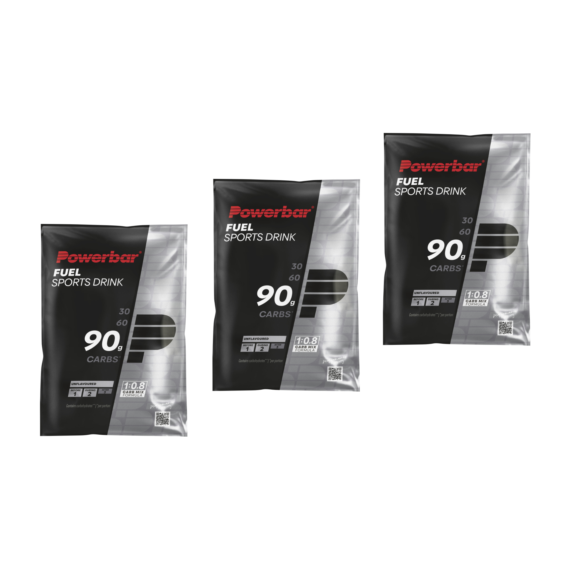 Powerbar Black Line Fuel 90 Sports Drink Sportgetränkepulver 3er-Set (3x94 g)
