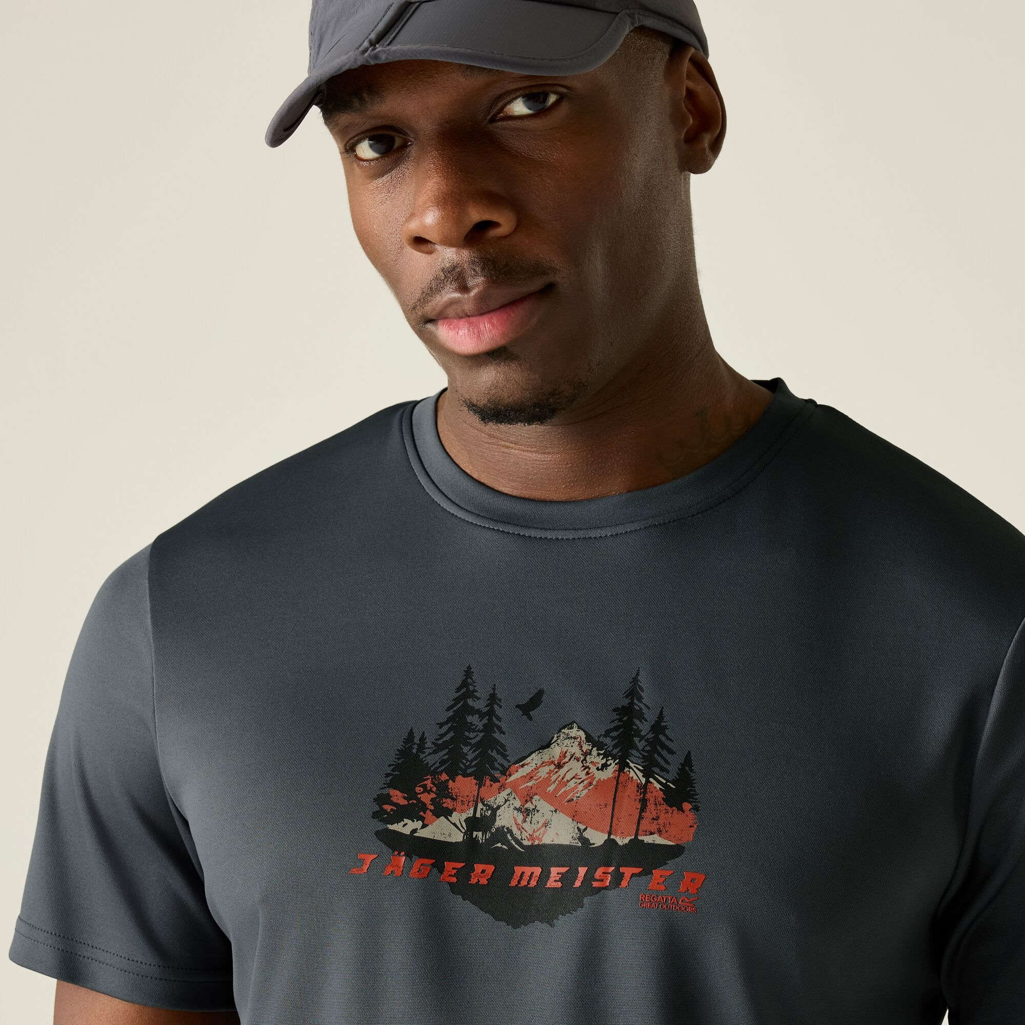 Regatta Fingal Slogan Shirt kurzarm Herren