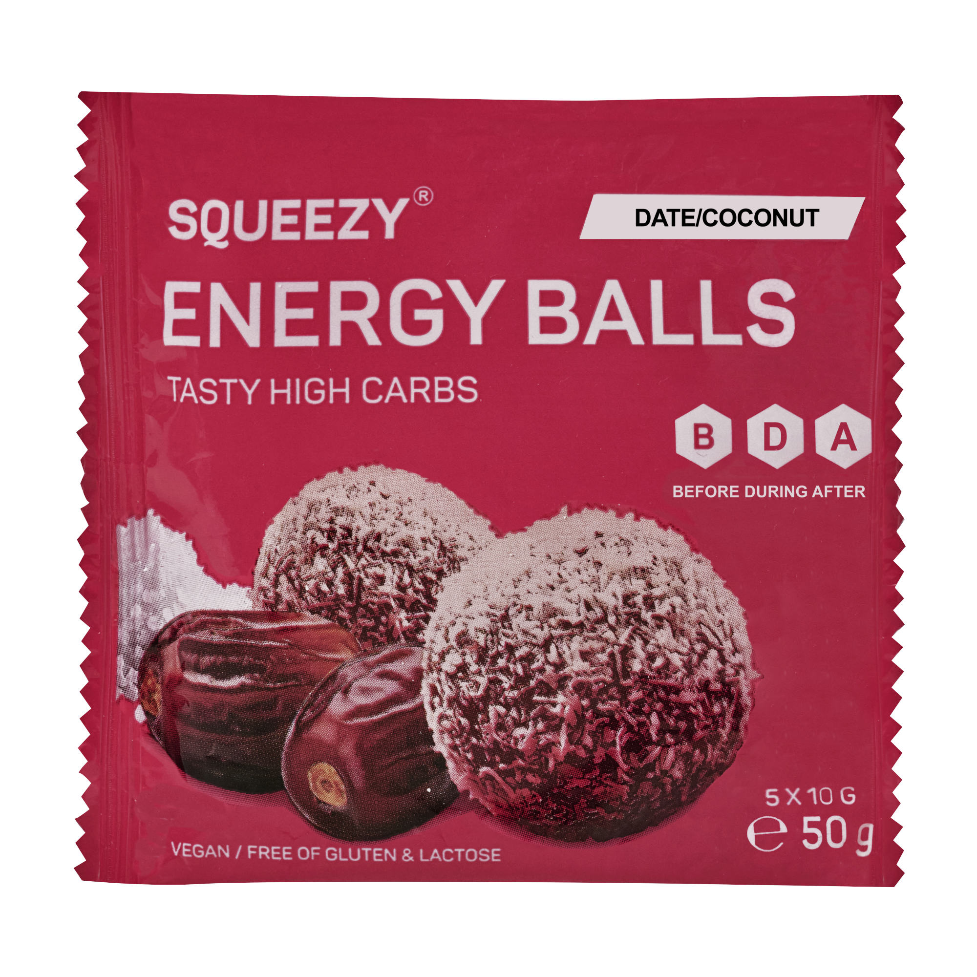 Squeezy Energy Balls Energiebällchen Box  10 x 50 g