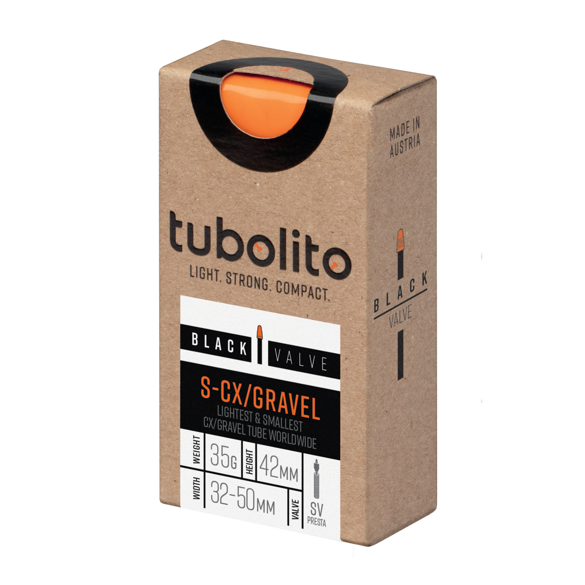 Tubolito S-Tubo-CX/Gravel Black Valve Fahrrad-Schlauch (28"/27,5")