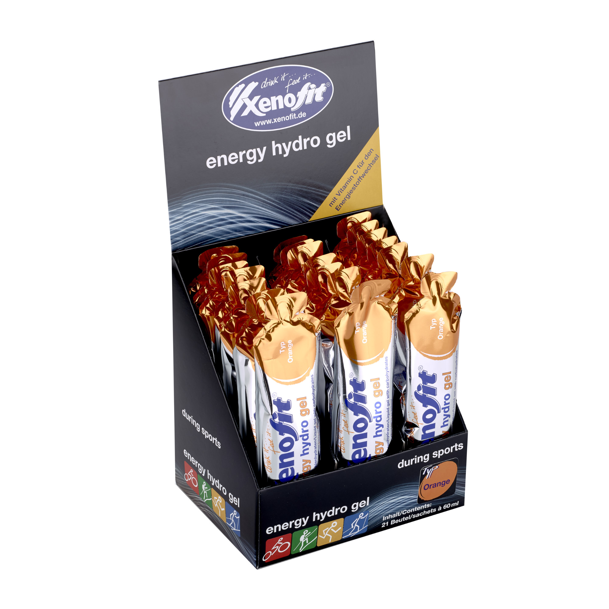 Xenofit Energy Hydro Gel Energy-Gel Box (21x60 ml)