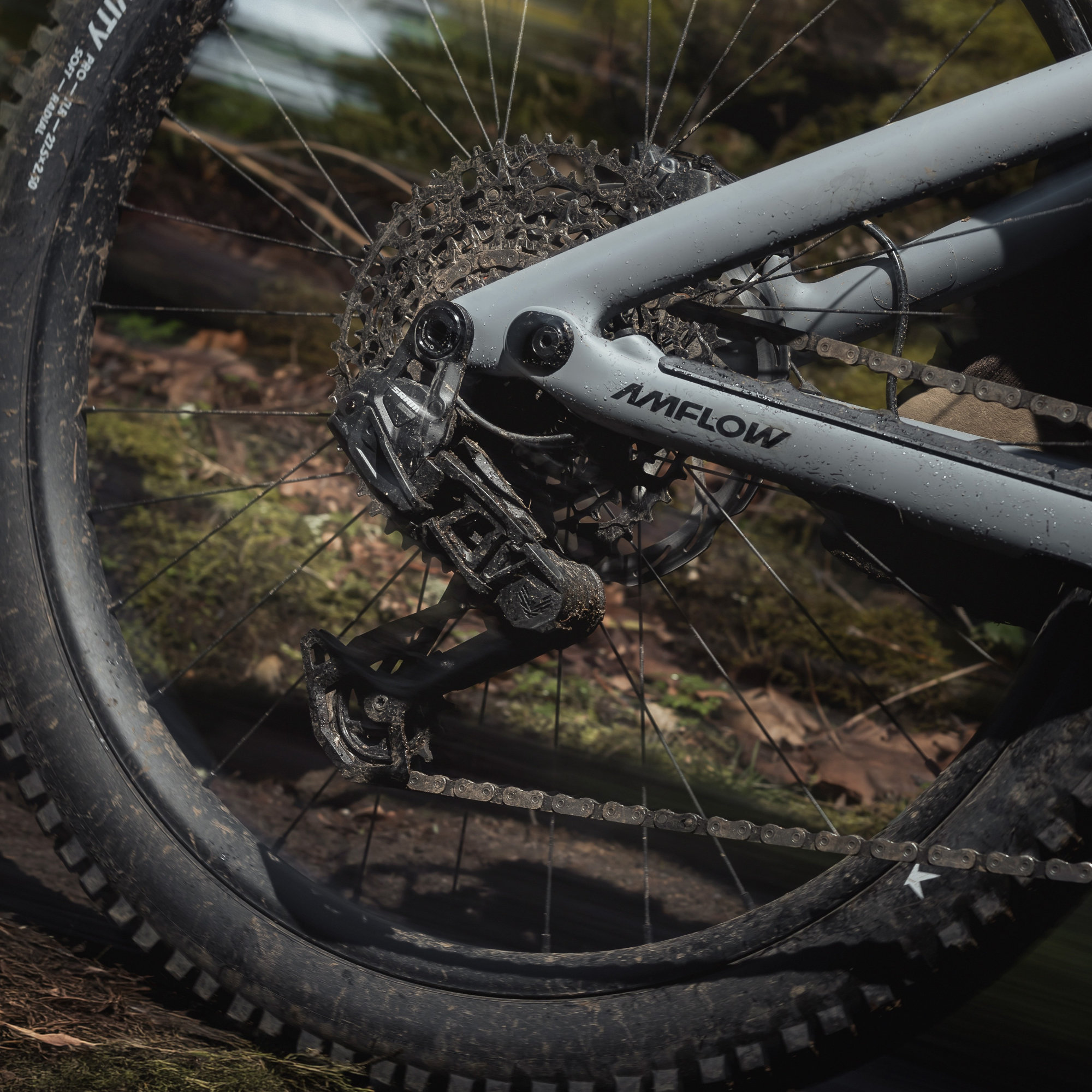 Amflow PR Carbon Pro E-Bike Mountainbike Fully 29"-27,5" grau
