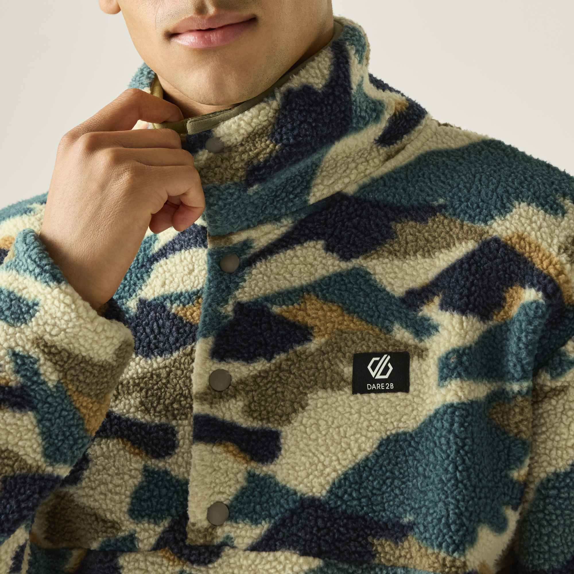 Dare2B Printed Fleece Pullover Herren
