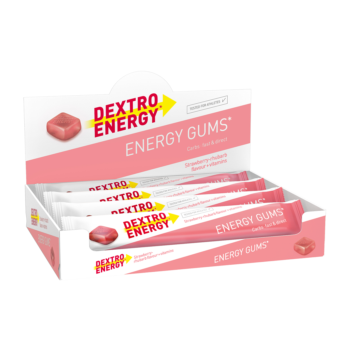 Dextro Energy* Gums Fruchtgummi Box (8 x 45 g)