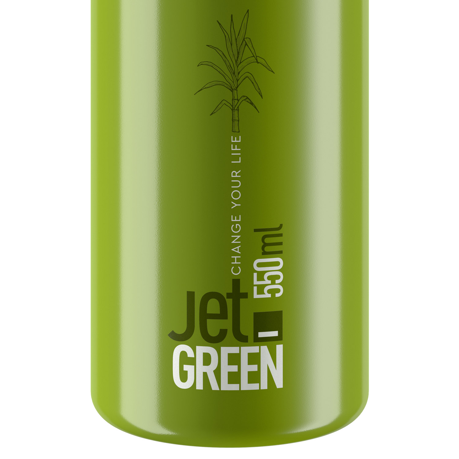 Elite Jet Green Plus Bio-Fahrrad-Trinkflasche (550 ml)
