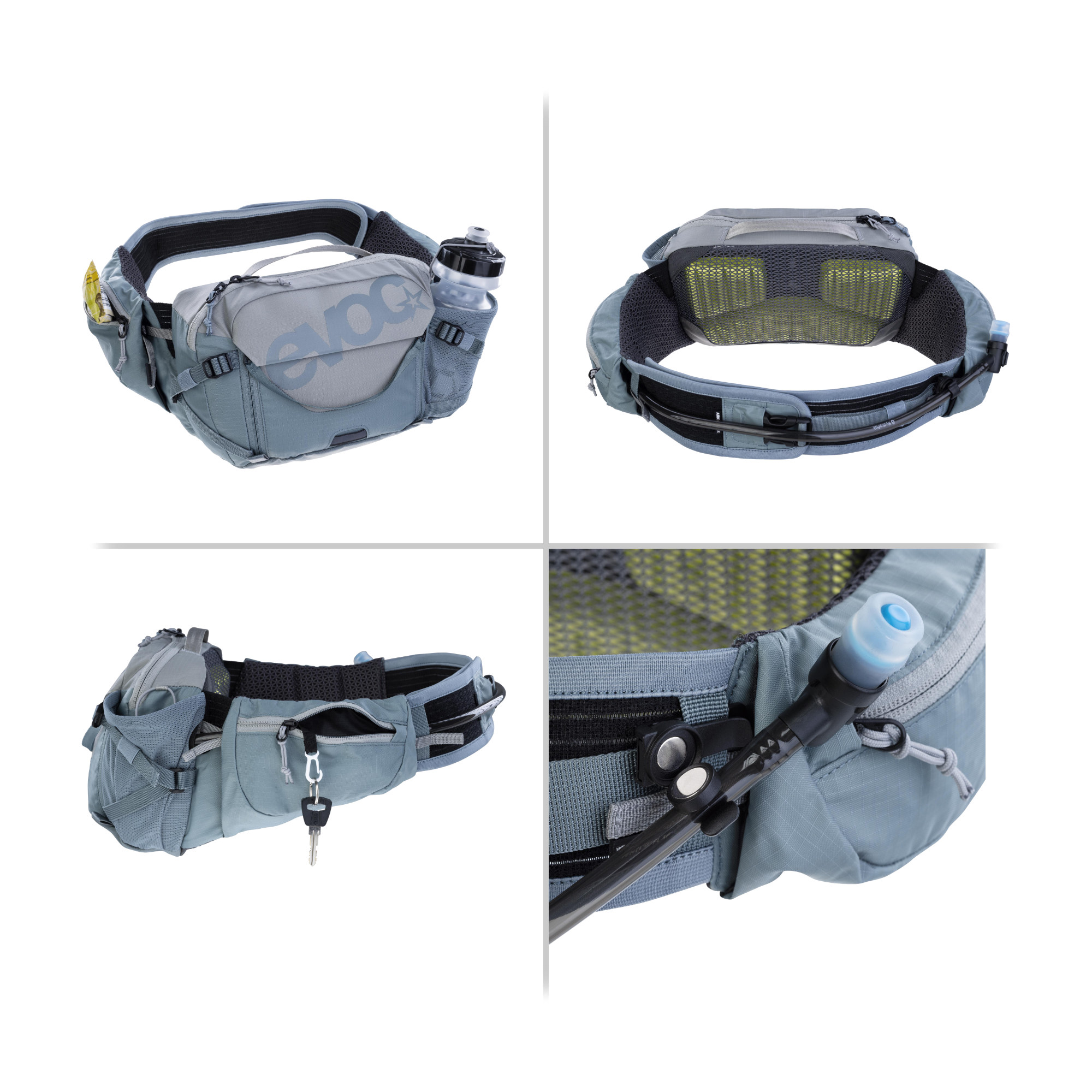 Evoc Hip Pack Pro 3 Gürteltasche Fahrrad grau